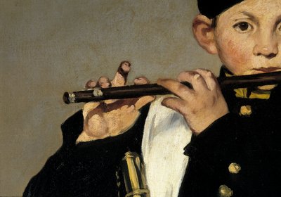 Flecista. Szczegół. Obraz Edouarda Maneta autorstwa Édouard Manet