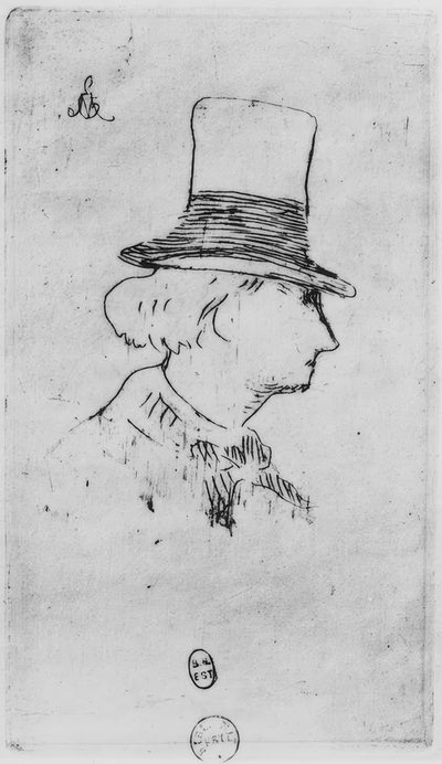 Baudelaire w kapeluszu autorstwa Édouard Manet