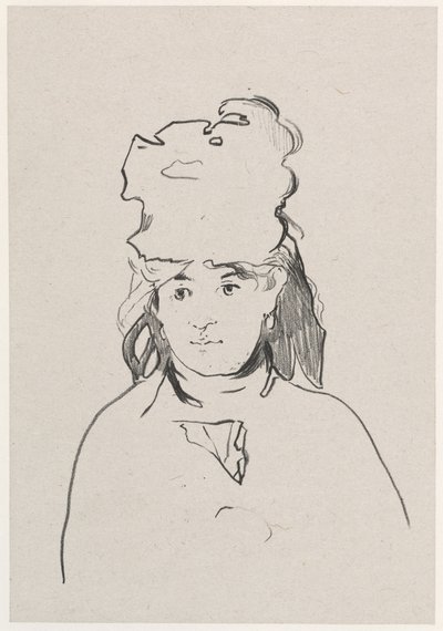 Berthe Morisot, 1872. autorstwa Édouard Manet