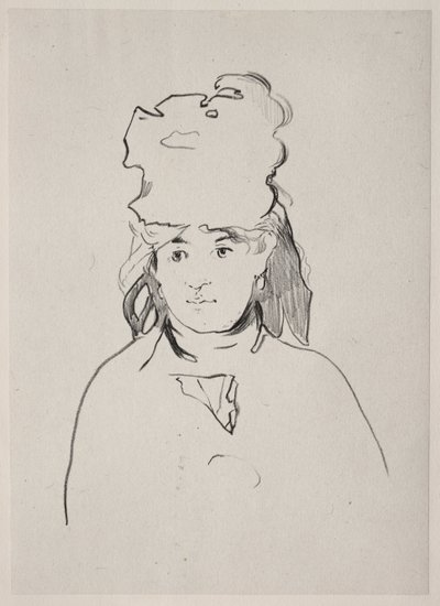 Berthe Morisot, 1872. autorstwa Édouard Manet