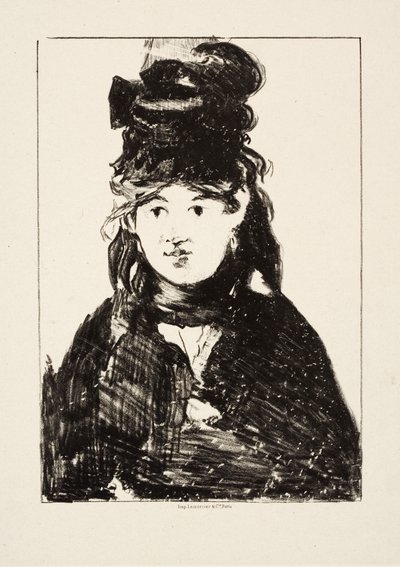 Berthe Morisot, ok.1872 autorstwa Édouard Manet