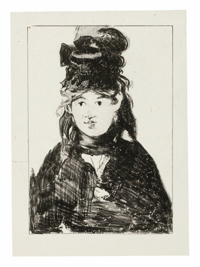 Berthe Morisot w czerni autorstwa Édouard Manet