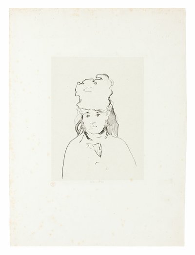 Berthe Morisot w sylwetce autorstwa Édouard Manet