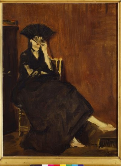 Berthe Morisot z wachlarzem autorstwa Édouard Manet