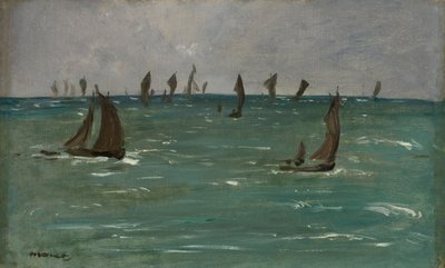 Łodzie w Berck-sur-Mer, 1873. autorstwa Édouard Manet