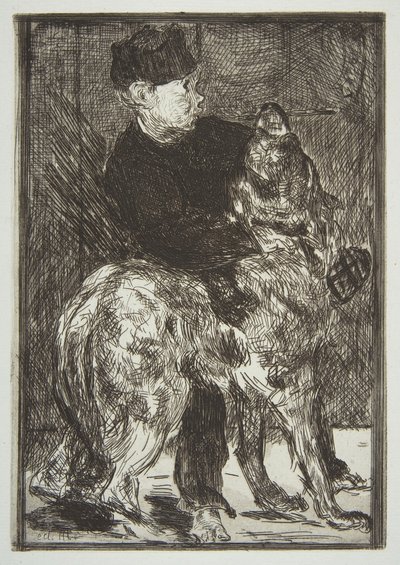 Chłopiec i pies, 1862. autorstwa Édouard Manet