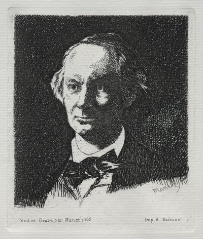 Charles Baudelaire, 1869. autorstwa Édouard Manet
