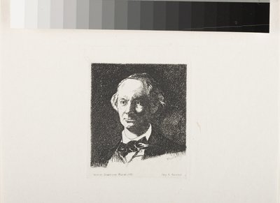 Charles Baudelaire, Pełna twarz III autorstwa Édouard Manet