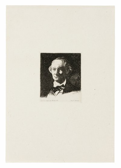 Charles Baudelaire, Pełna twarz III autorstwa Édouard Manet