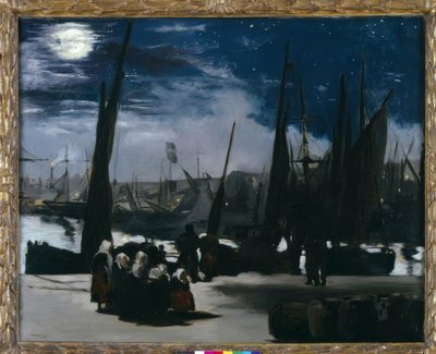Światło księżyca nad portem Boulogne autorstwa Édouard Manet