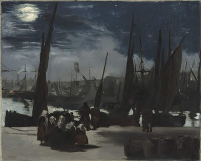Światło księżyca w porcie Boulogne Światło księżyca w porcie Boulogne, 1869. autorstwa Édouard Manet