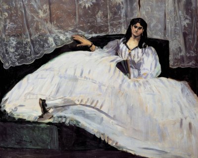Pani z wachlarzem autorstwa Édouard Manet