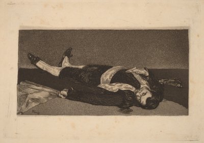 Martwy torero autorstwa Édouard Manet
