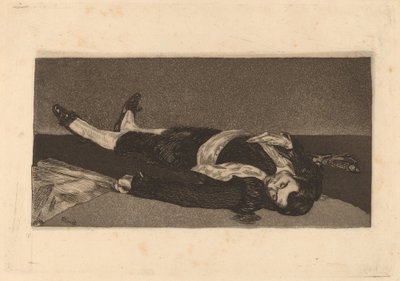 Martwy torreador torreador mort, 1868. autorstwa Édouard Manet
