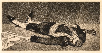 Martwy torreador autorstwa Édouard Manet