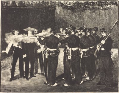 Śmierć Maksymiliana w Querétaro (L’exécution de Maximilien) autorstwa Édouard Manet