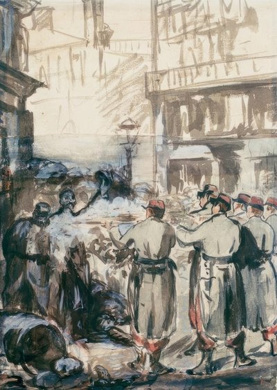 Barykada autorstwa Édouard Manet