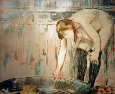 Kobieta z wanną autorstwa Édouard Manet