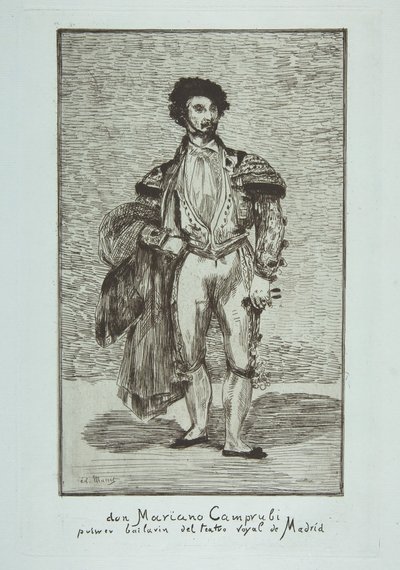 Don Mariano Camprubi Le Baïlarin, 1862-63. autorstwa Édouard Manet