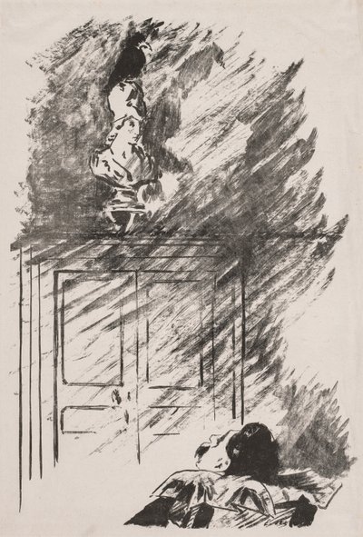 Ilustracja do Kruka autorstwa Edgara Allana Poe. autorstwa Édouard Manet
