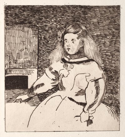 Infantka Margarita, według Velázqueza autorstwa Édouard Manet