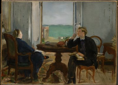 Wnętrze w Arcachon autorstwa Édouard Manet