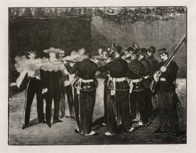 Egzekucja Maksymiliana autorstwa Édouard Manet