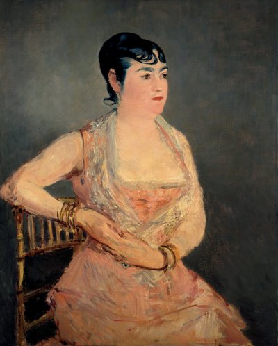 Dama w różu La dame en rose, 1879-1881 autorstwa Édouard Manet