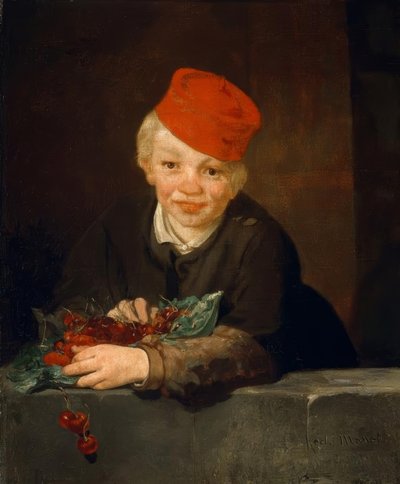 Wiśniowy chłopiec autorstwa Édouard Manet