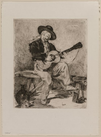 Guitarrero, 1861. autorstwa Édouard Manet