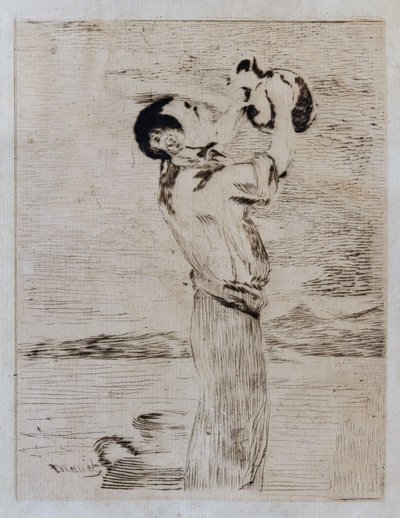 Pijący wodę (akwaforta i sucha igła) autorstwa Édouard Manet