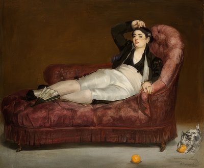 Leżąca młoda kobieta w stroju hiszpańskim. 1862-63 autorstwa Édouard Manet