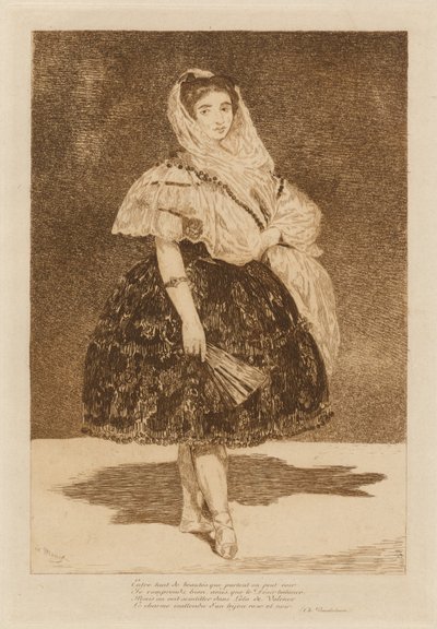 Lola de Valencia, 1862. autorstwa Édouard Manet