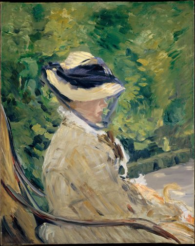 Madame Manet (Suzanne Leenhoff, 1829-1906) w Bellevue autorstwa Édouard Manet