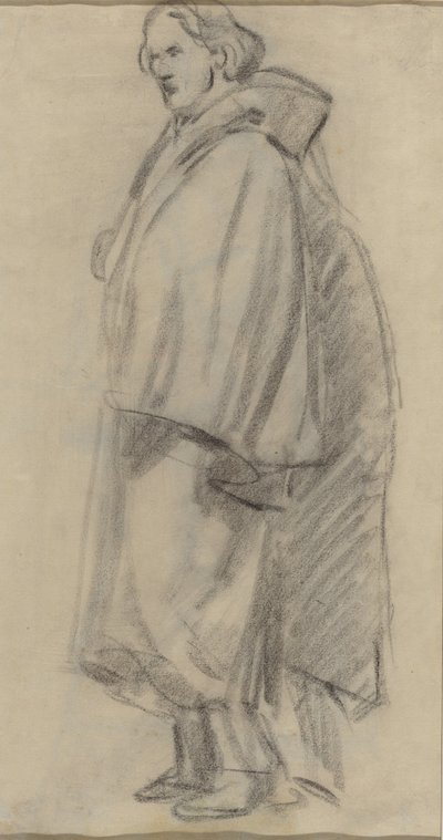 Mężczyzna w płaszczu [verso] autorstwa Édouard Manet