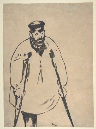 Manet - Mężczyzna o kulach, 1878 autorstwa Édouard Manet