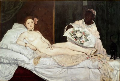 Olympia, szczegóły autorstwa Édouard Manet