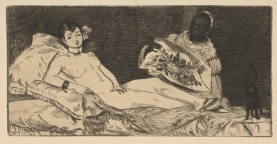 Talerz Olympia, 1867. autorstwa Édouard Manet