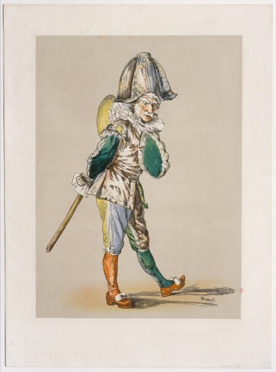 Polichinelle autorstwa Édouard Manet