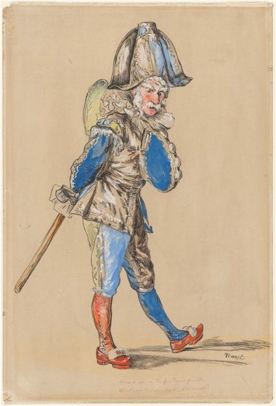 Polichinelle autorstwa Édouard Manet