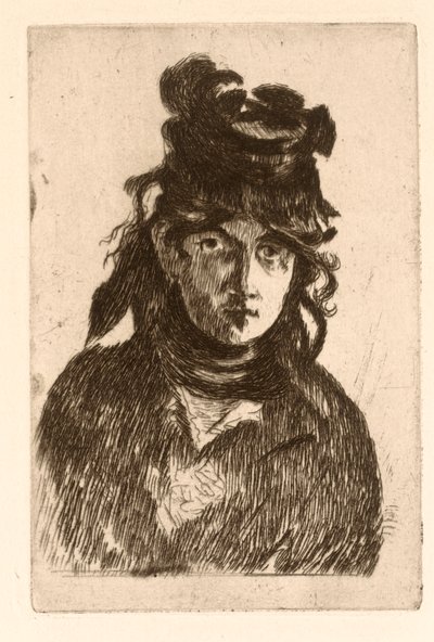 Portret Berthe Morisot autorstwa Édouard Manet