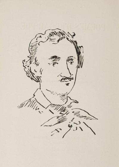 Portret Edgara Allana Poe 1809-1849, 1889. autorstwa Édouard Manet