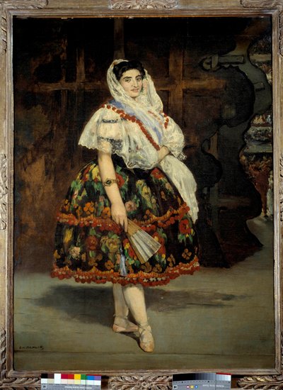 Portret Loli de Valencia Tancerka Lola Melea jest reprezentowana w tradycyjnym hiszpańskim stroju. Obraz Edouarda Maneta (1832-1883) 1862 wym. 1,23x0,92 m Paryż, Musee d