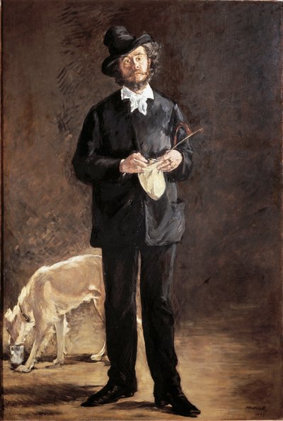Portret poety, malarza i rzeźbiarza Gilberta-Marcellina Desboutina (Gilbert Marcelin) autorstwa Édouard Manet