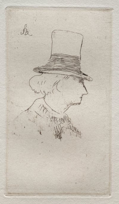Portret profilowy Charlesa Baudelairea autorstwa Édouard Manet