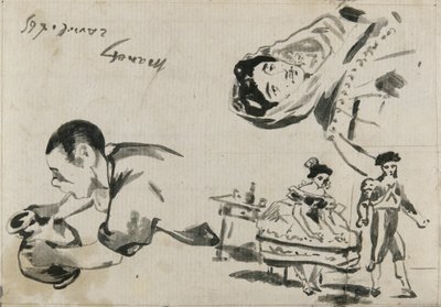 Szkice z „Cyganów”, „Baletu hiszpańskiego” i „Lola de Valence” do „L’Autographe au Salon de 1865” autorstwa Édouard Manet