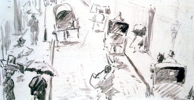 Scena uliczna, c1850-c1883 autorstwa Édouard Manet
