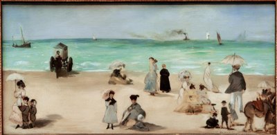 Na plaży Boulognesur-Mer autorstwa Édouard Manet