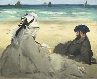 Na plaży autorstwa Édouard Manet