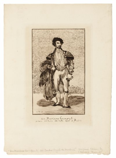 Tancerz baletowy (Don Mariano Camprubi) autorstwa Édouard Manet